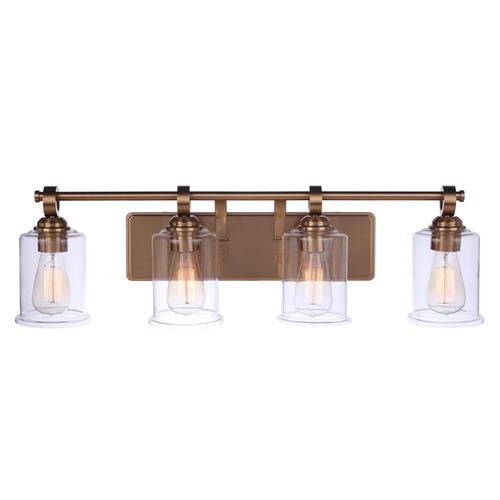 Romero Satin Brass Bathroom Light by Craftmade Lighting