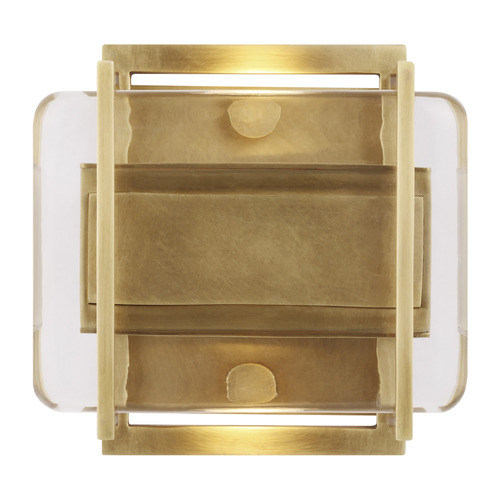 Visual Comfort Modern Collection Mick De Giulio Duelle 5-Inch 277V LED Sconce in Brass by Visual Comfort Modern 700WSDUE5NB-LED927-277
