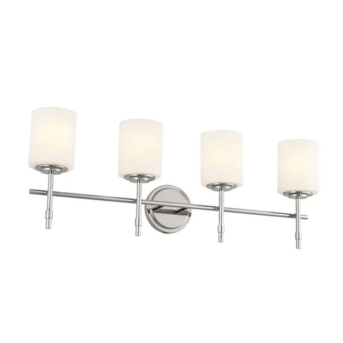 Ali 4-Light Vanity Light in Polished Nickel by Kichler Lighting
