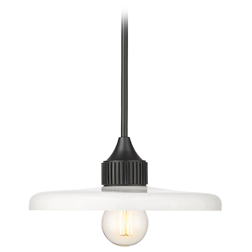 Paloma Matte Black Pendant by Z-Lite