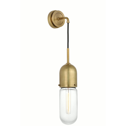 Visual Comfort Signature Collection Thomas OBrien Junio Sconce in Antique Brass by VC Signature TOB2645HABCG