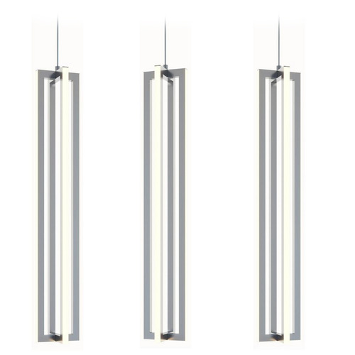 Afx Lighting Cass Satin Nickel LED Multi-Light Pendant