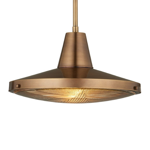 Currey and Company Mariner Antique Brass / Clear LED Outdoor Hanging Light