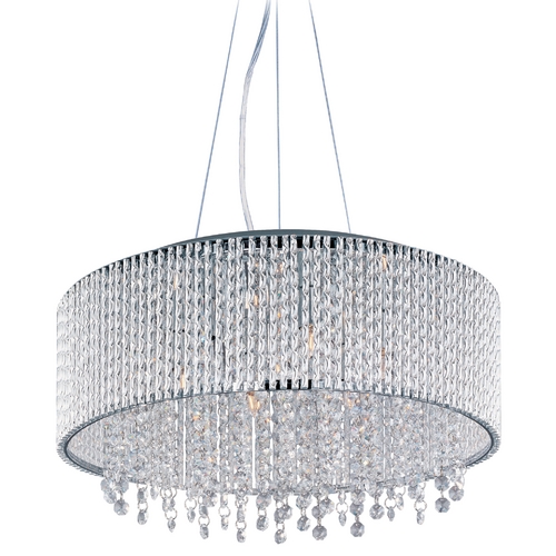 Spiral Pendant in Polished Chrome by ET2 Lighting