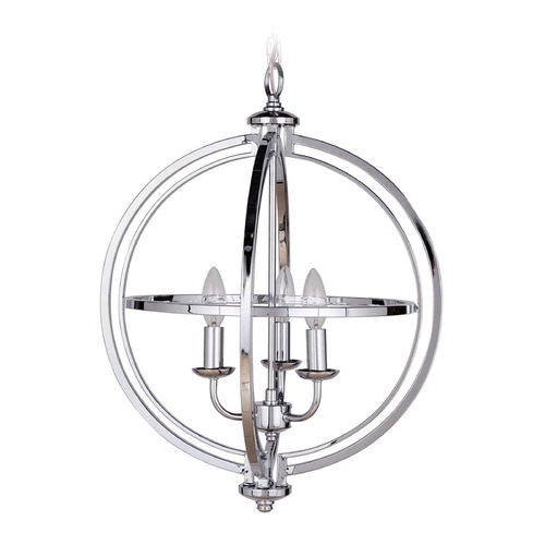 Berkeley 17-Inch Chrome Pendant by Craftmade Lighting