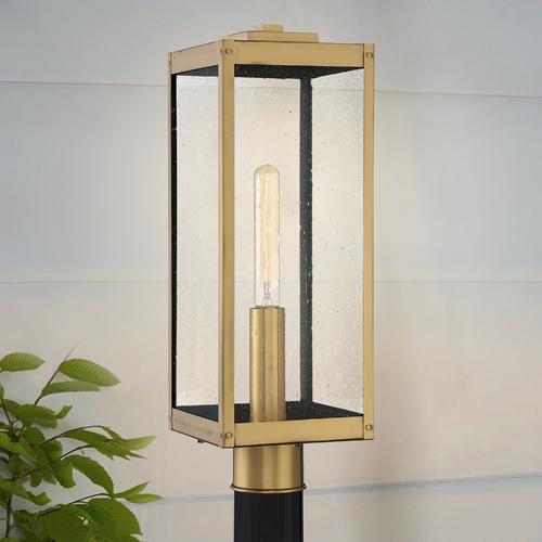 Westover Antique Brass Post Light by Quoizel Lighting