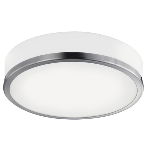 Modern Brushed Nickel Flush Mount by Kuzco Lighting