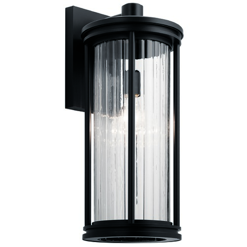 Barras 20-Inch Black Outdoor Wall Light by Kichler Lighting