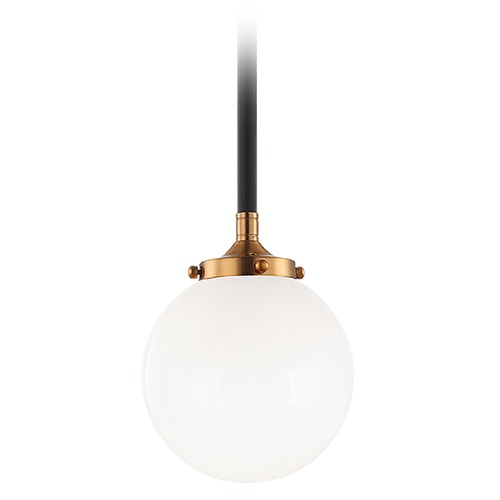 Particles Aged Gold & Black Mini Pendant by Matteo Lighting