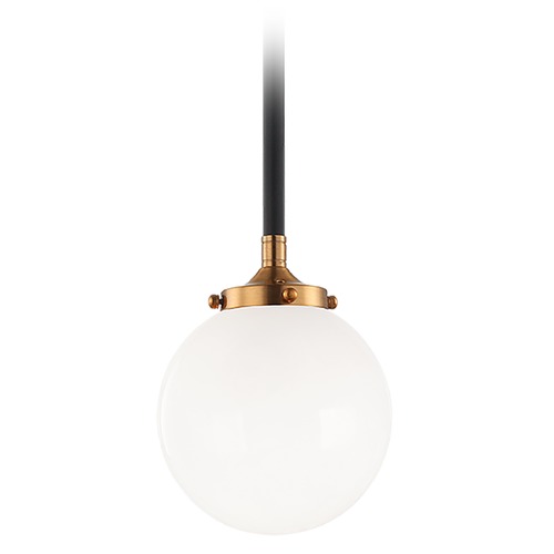 Matteo Lighting Particles Aged Gold & Black Mini Pendant by Matteo Lighting C58201AGOP