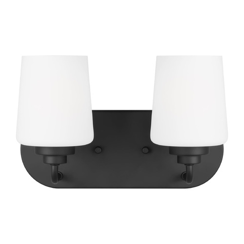 Windom 12-Inch Midnight Black LED Bathroom Light by Generation Lighting