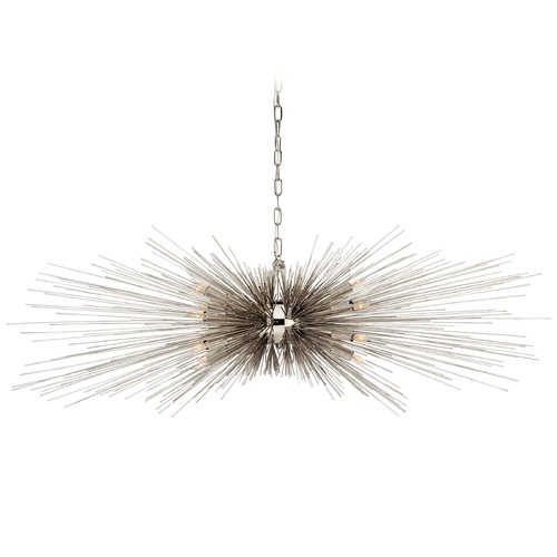 Kelly Wearstler Strada Linear Light in Nickel by Visual Comfort Signature