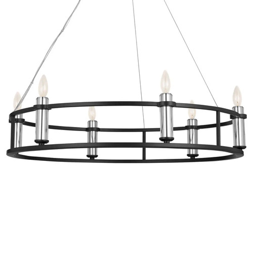 Kichler Lighting Rosalind 33.25-Inch Chandelier in Black by Kichler Lighting 52490BK