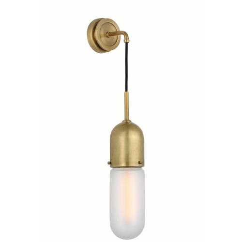 Visual Comfort Signature Collection Thomas OBrien Junio Sconce in Antique Brass by VC Signature TOB2645HABFG