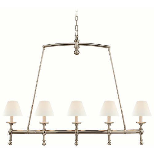 Visual Comfort Signature Collection Chapman & Myers Classic Polished Nickel Island Light