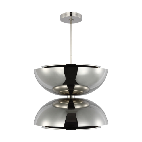 Visual Comfort Modern Collection Visual Comfort Modern Collection Shanti Polished Nickel LED Pendant Light SLPD13327N