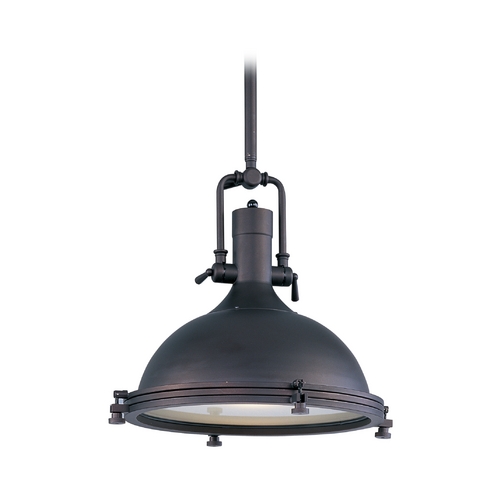 Maxim Lighting Maxim Lighting Hi-Bay Bronze Pendant Light with Bowl / Dome Shade 25109FTBZ