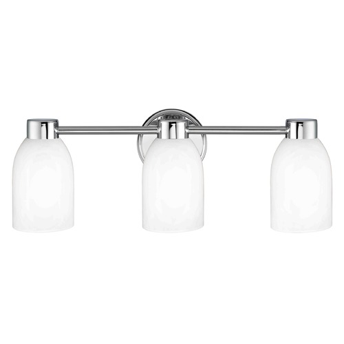 Design Classics Lighting Aon Fuse Chrome Bathroom Light 1803-26 GL1028D