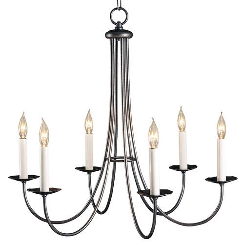Chandelier in Natural Iron Finish