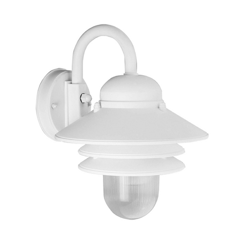 Newport Acrylic Outdoor Wall Light in Black by Progress Lighting