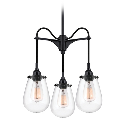Chelsea Pendant Black by Sonneman Lighting