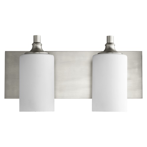Celeste Satin Nickel Bathroom Light by Quorum Lighting
