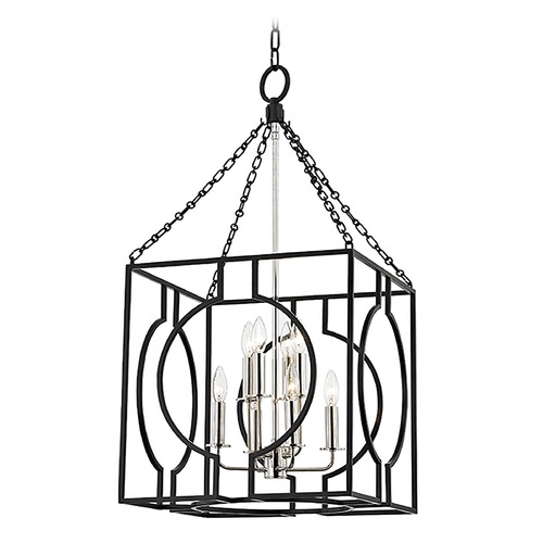 Hudson Valley Lighting Octavio Aged Iron & Polished Nickel Pendant by Hudson Valley Lighting 9218-AIPN