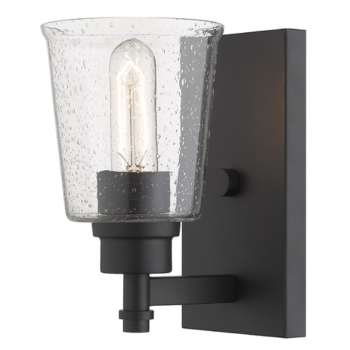 Bohin Matte Black Sconce by Z-Lite
