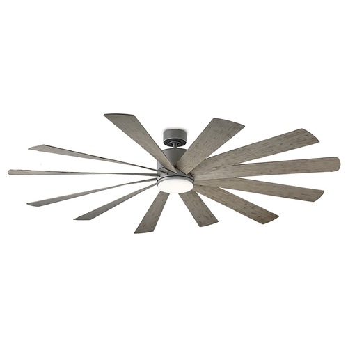 Modern Forms by WAC Lighting Windflower 80-Inch LED Outdoor Fan in Graphite by Modern Forms FR-W1815-80L35GHWG