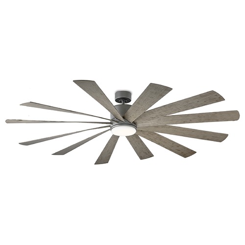 Windflower 80-Inch LED Outdoor Fan in Graphite by Modern Forms