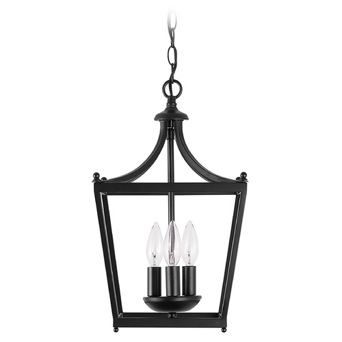 Capital Lighting Stanton 10.25-Inch Hanging Lantern in Matte Black by Capital Lighting 4036MB