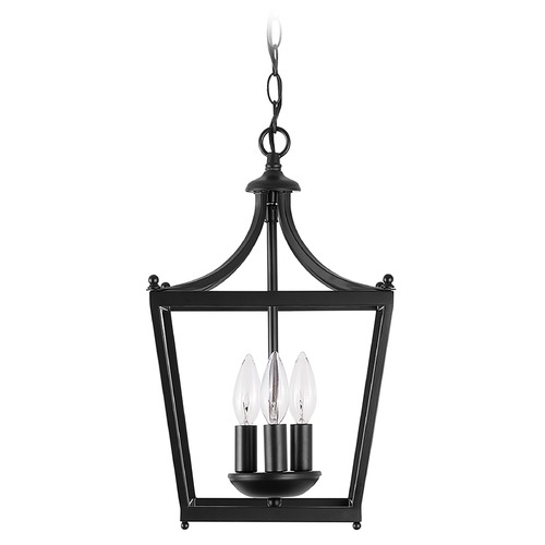 Stanton 10.25-Inch Hanging Lantern in Matte Black by Capital Lighting