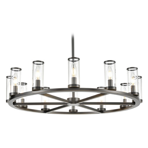 Revolve 32.75-Inch Chandelier in Urban Bronze by Alora Lighting