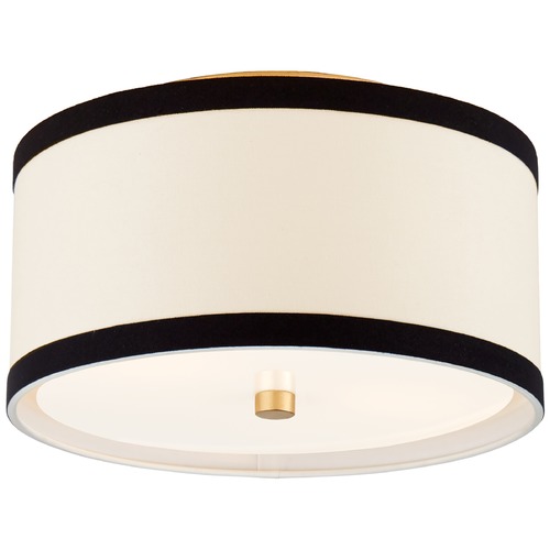 Visual Comfort Signature Collection Kate Spade New York Walker Small Flush Mount in Gild by Visual Comfort Signature KS4070GLBL
