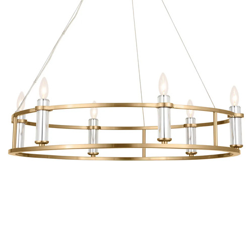 Kichler Lighting Rosalind 33-Inch Chandelier in Natural Brass by Kichler Lighting 52490BNB