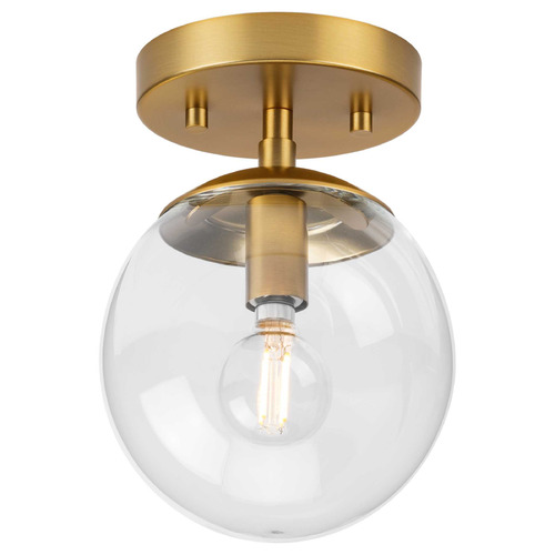Progress Lighting Atwell 1-Light Coastal Blue Semi-Flush Mount