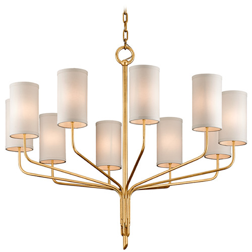 Troy Lighting Juniper Gold Leaf Chandelier