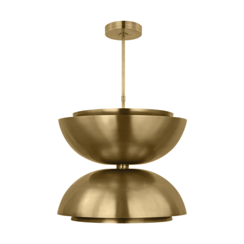 Visual Comfort Modern Collection Visual Comfort Modern Collection Shanti Natural Brass LED Pendant Light SLPD13327NB