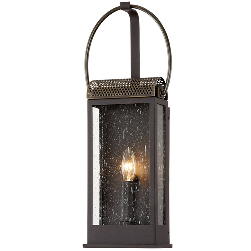 Troy Lighting Holmes Bronze & Brass Outdoor Wall Light