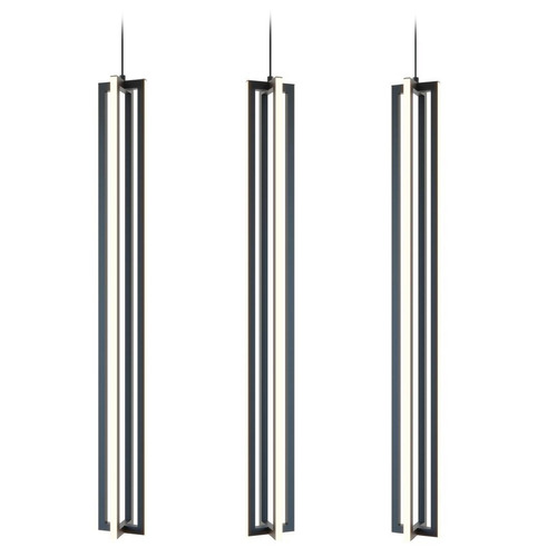 Afx Lighting Cass Black LED Multi-Light Pendant
