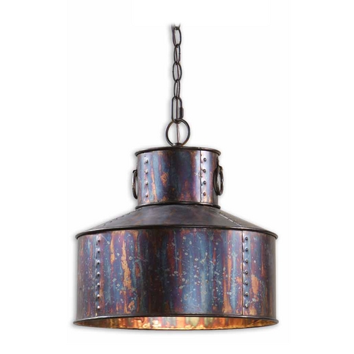 Uttermost Lighting Giaveno 14-Inch Oxidized Bronze Pendant by Uttermost Lighting 21924