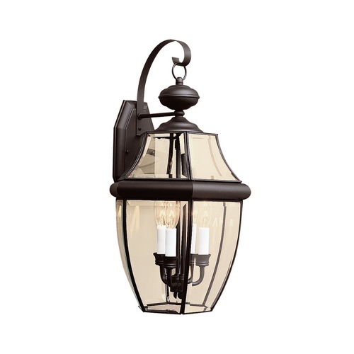 Generation Lighting Lancaster Outdoor Wall Light in Black by Generation Lighting 8040-12