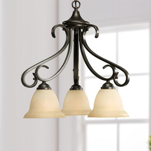 Torino 19-Inch Chandelier in Forged Bronze by Progress Lighting