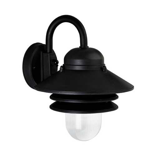 Newport Acrylic Outdoor Wall Light in Black by Progress Lighting