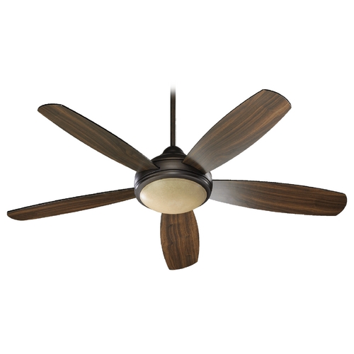 Quorum Lighting Colton Oiled Bronze Ceiling Fan with Light by Quorum Lighting 36525-986