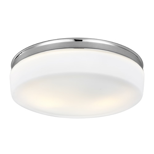 Visual Comfort Studio Collection Issen 13.50-Inch Flush Mount in Chrome by Visual Comfort Studio FM504CH