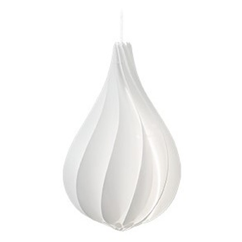 UMAGE UMAGE White Plug-In Swag Pendant Light with Abstract Shade 2102_4009