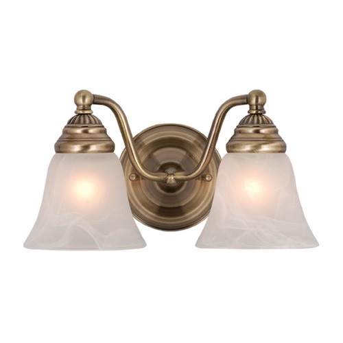 Standford Antique Brass Bathroom Light by Vaxcel Lighting