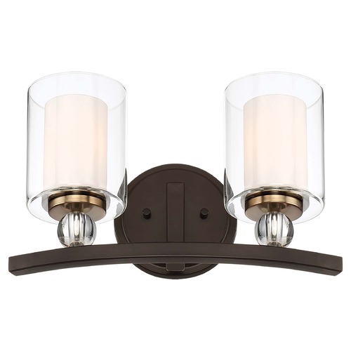 Studio 5 Painted Bronze with natural Brush Bathroom Light by Minka Lavery
