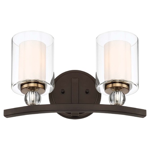 Minka Lavery Studio 5 Painted Bronze with natural Brush Bathroom Light by Minka Lavery 3072-416